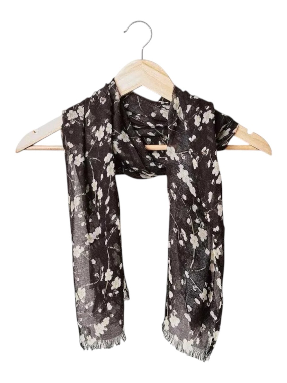 NWT Onam In Bloom floral rayon scarf